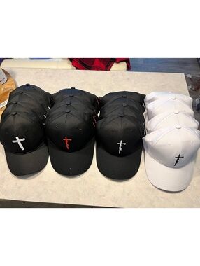 Lot of 16 faith baseball caps for youth groups/church groups